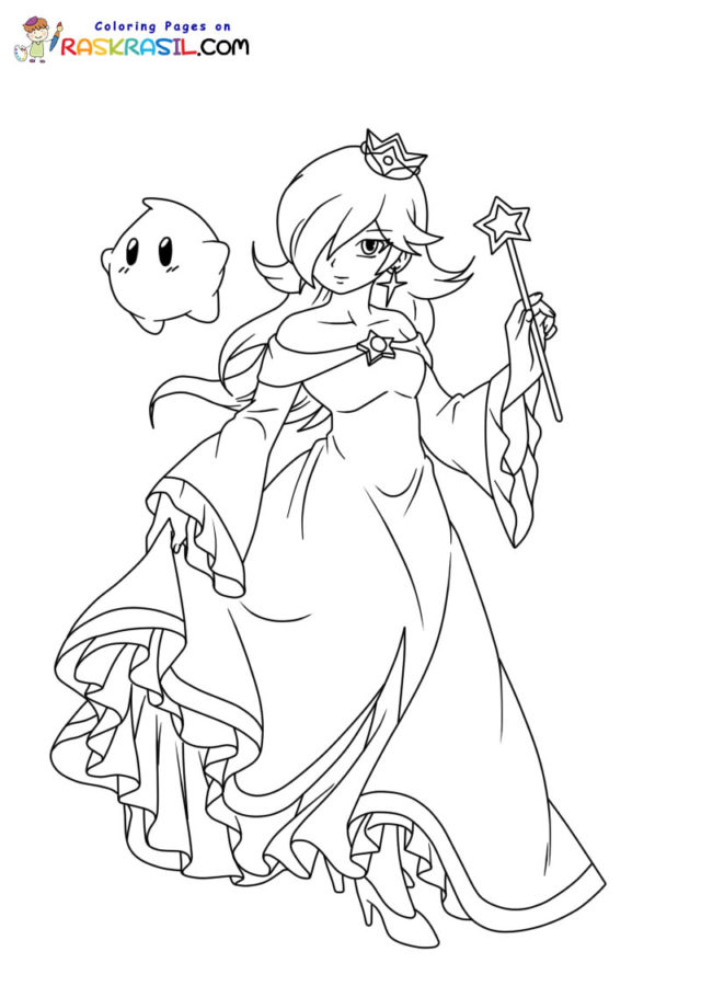 Rosalina coloring pages