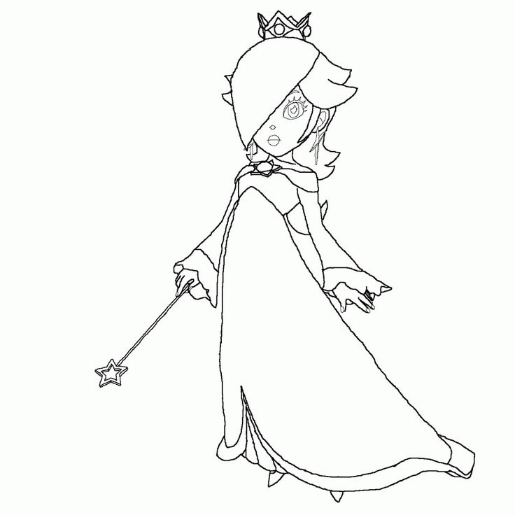 Rosalina coloring pages printable for free download