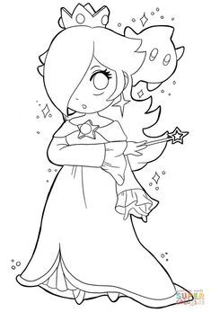 Rosalina coloring pages ideas coloring pages mario video game coloring pages for kids