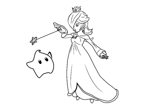 Rosalina coloring page