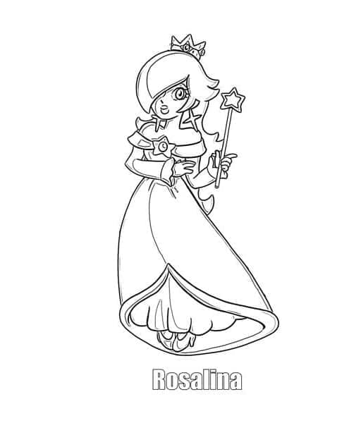 Very lovely rosalina coloring page