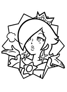 Rosalina coloring pages ideas coloring pages mario video game coloring pages for kids