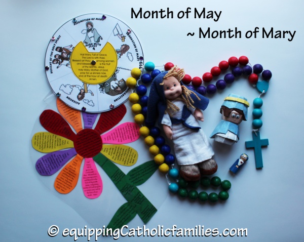 Month of may month of mary crafts and activities inspired by mother mary and the rosary