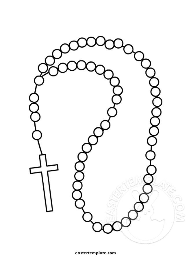Rosary coloring page