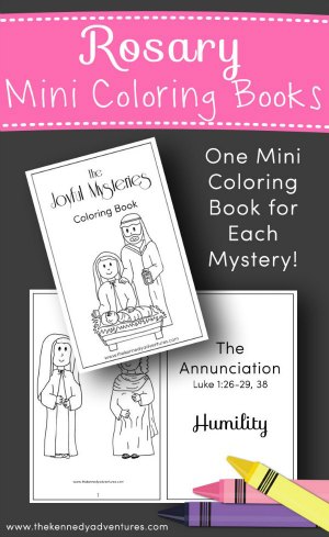 Rosary coloring books