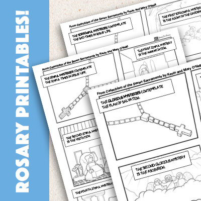 Free rosary coloring pages â foundation
