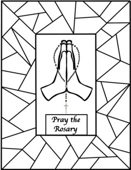 October feast of the holy rosary coloring pages and mini display posters