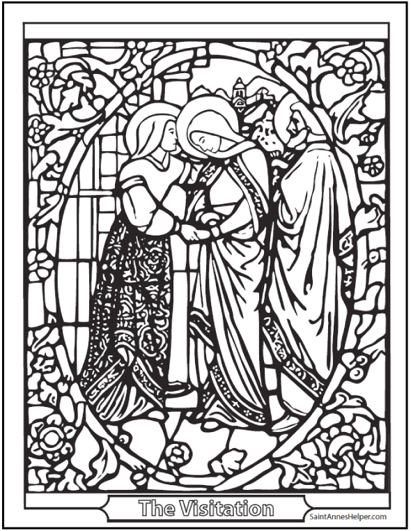 Rosary coloring pages âï joyful sorrowful and glorious mysteries