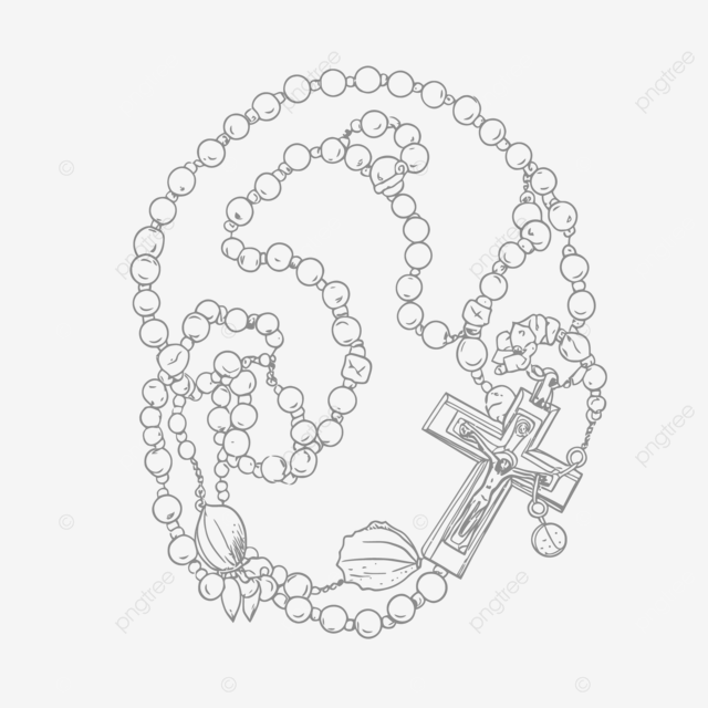 Drawing of coloring page with rosary outline sketch vector wing drawing ring drawing color drawing png and vector with transparent background for free download