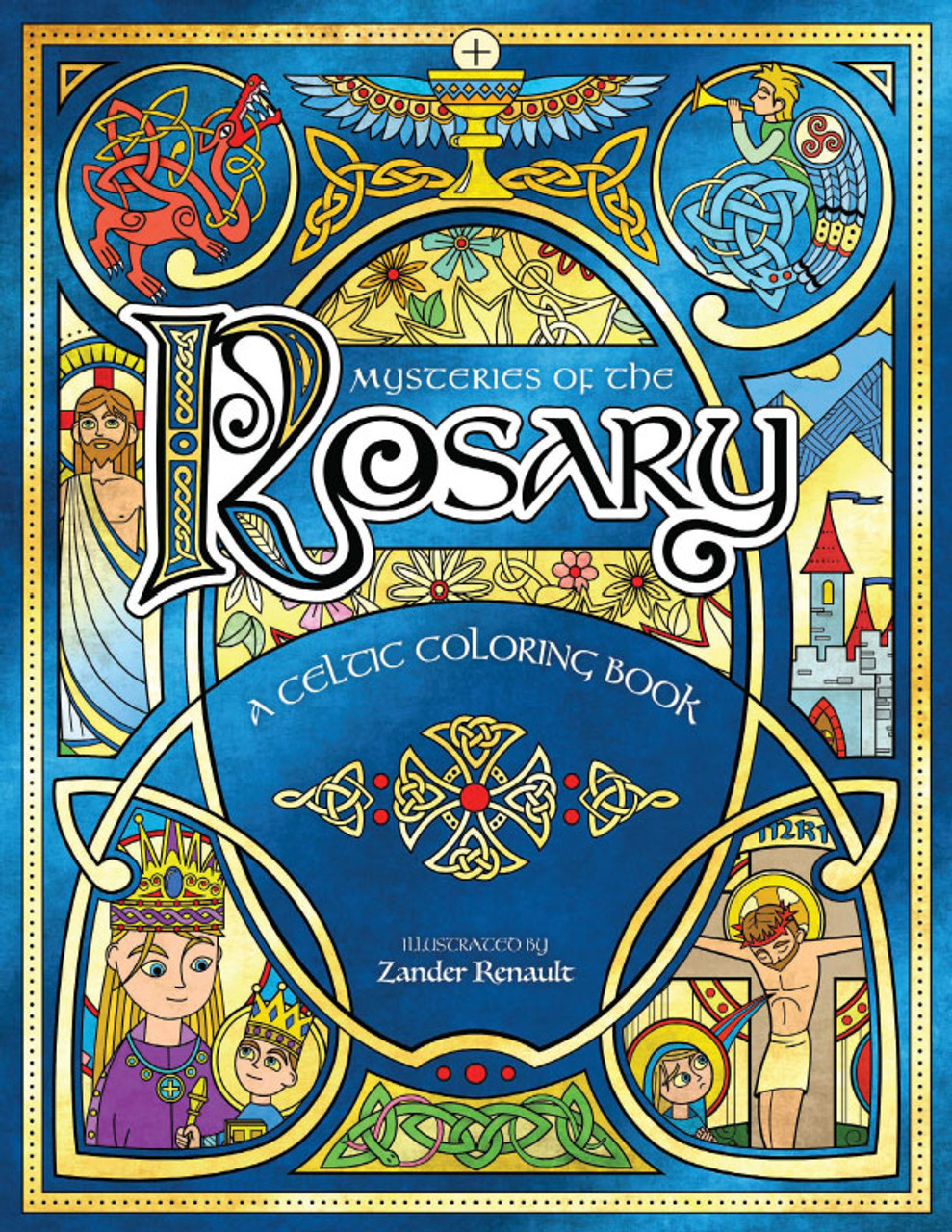 Mysteries of the rosary a celtic coloring book