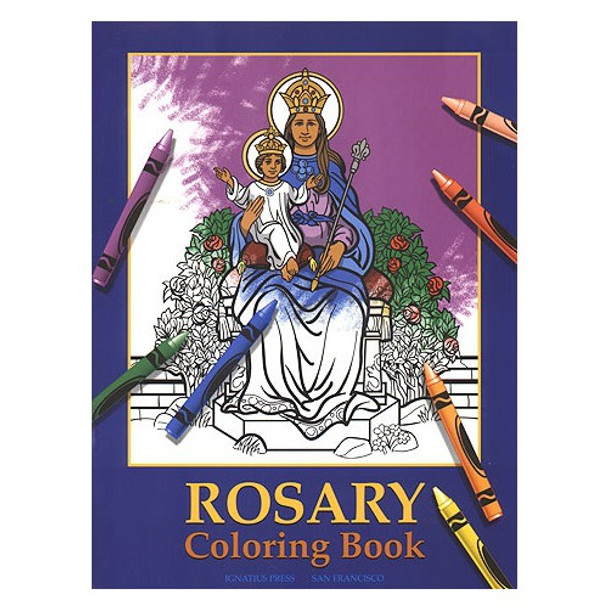 Rosary coloring book the catholic pany