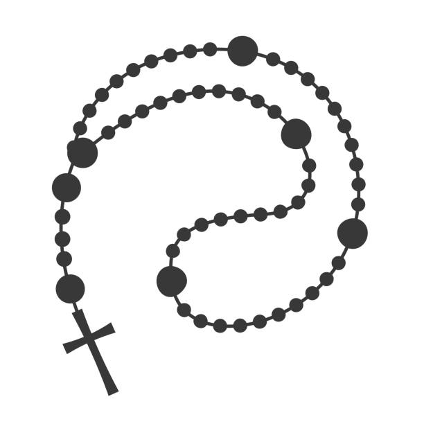 Rosary beads stock illustrations royalty