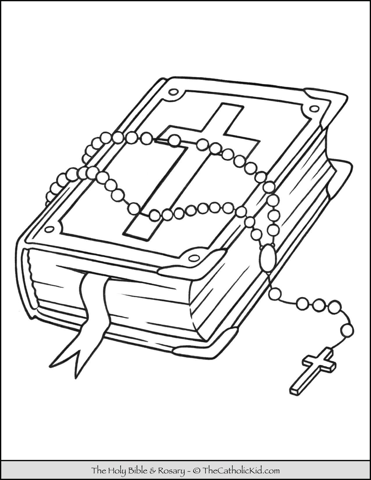 Rosary coloring pages