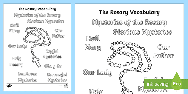 The rosary vocabulary loring teaching resource