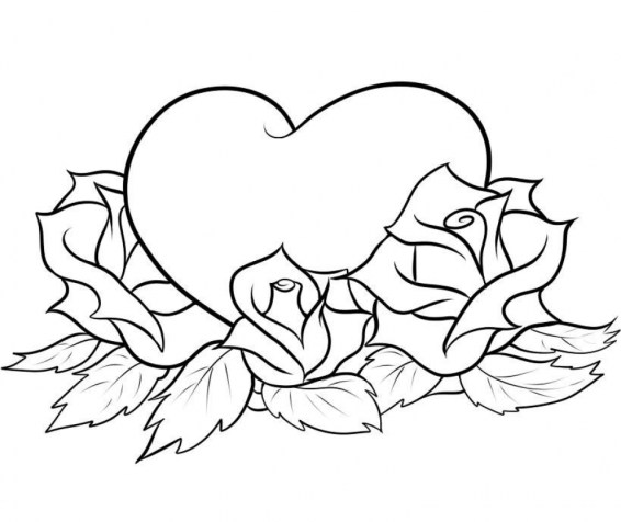 Free printable roses coloring pages for adults