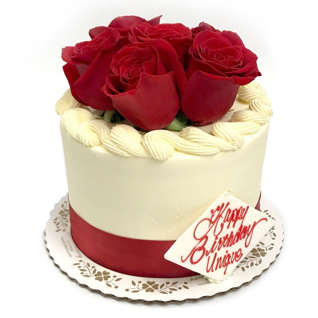 Lovely roses birthday cake â freeds bakery