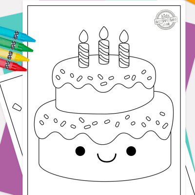 Free printable birthday cake coloring pages kids activities blog