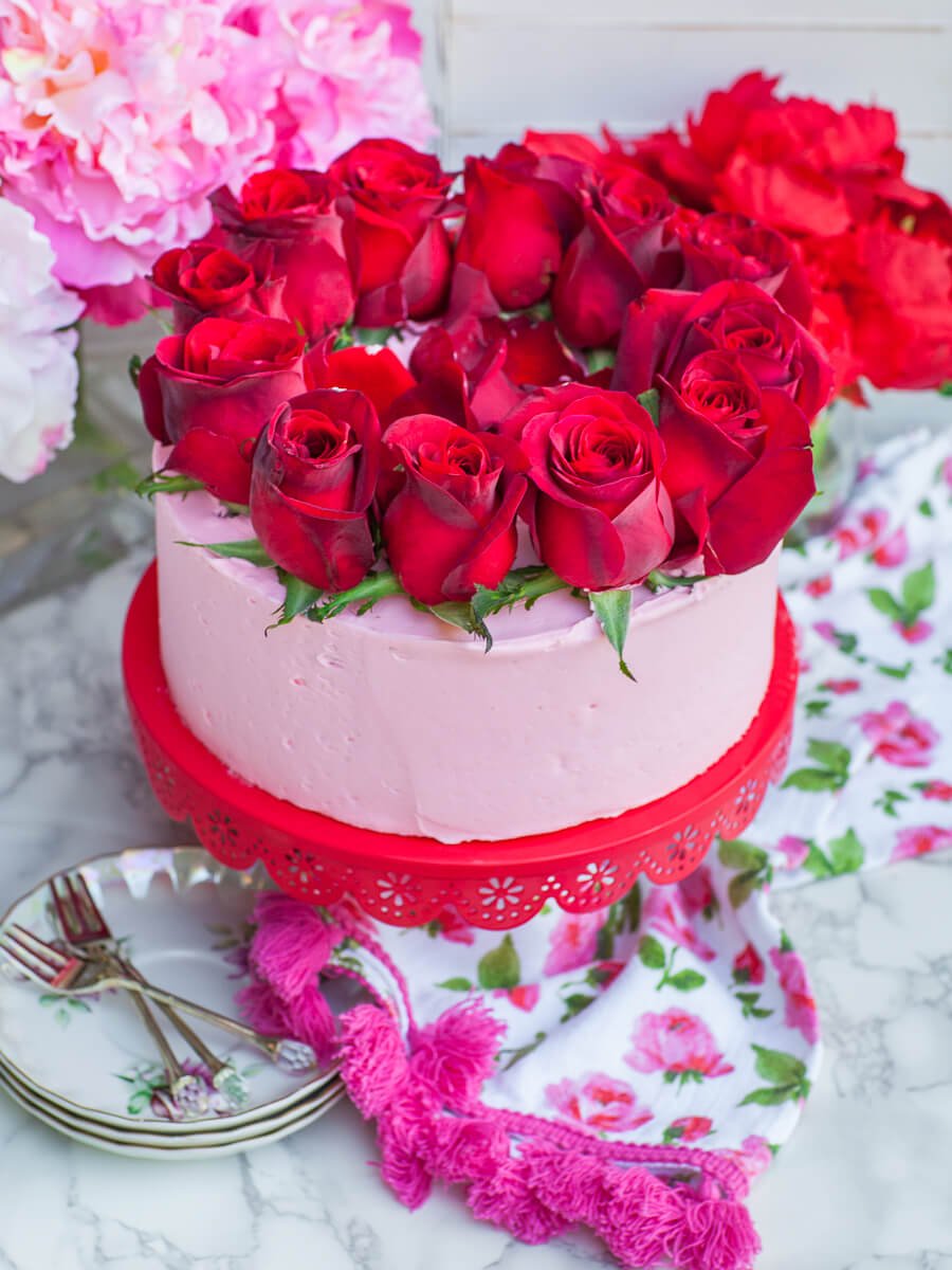 Rose cake recipe video