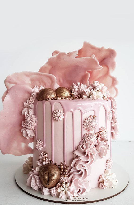 Beautiful cake designs that will make your celebration to the next level pink rose gold