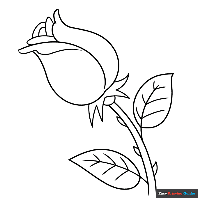 Free printable rose coloring pages for kids