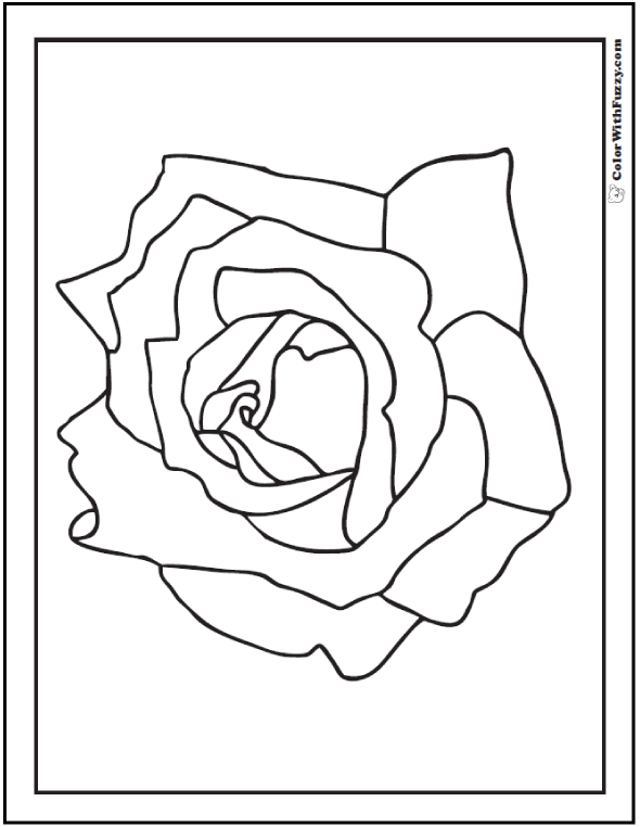 Rose coloring pages â free digital coloring pages for kids