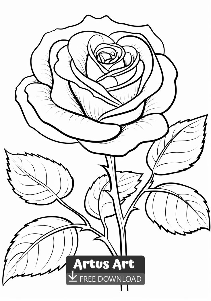 Rose bud coloring page fall coloring pages coloring pages winter halloween coloring pages