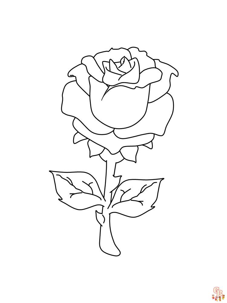 Color your world with rose coloring pages