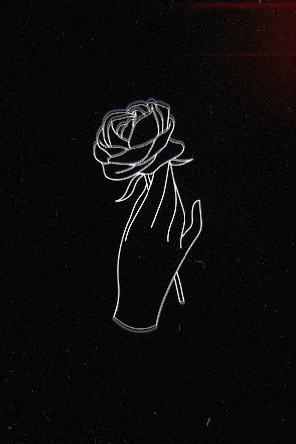 Sgle rose black aesthetic aesthetic roses black aesthetic wallpaper