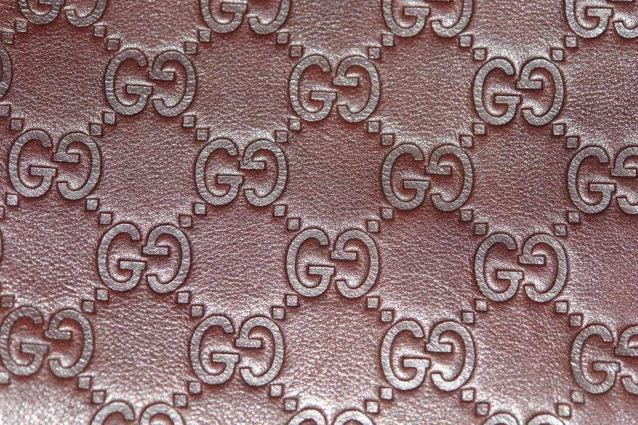 Download rose gold gucci monogram logo wallpaper