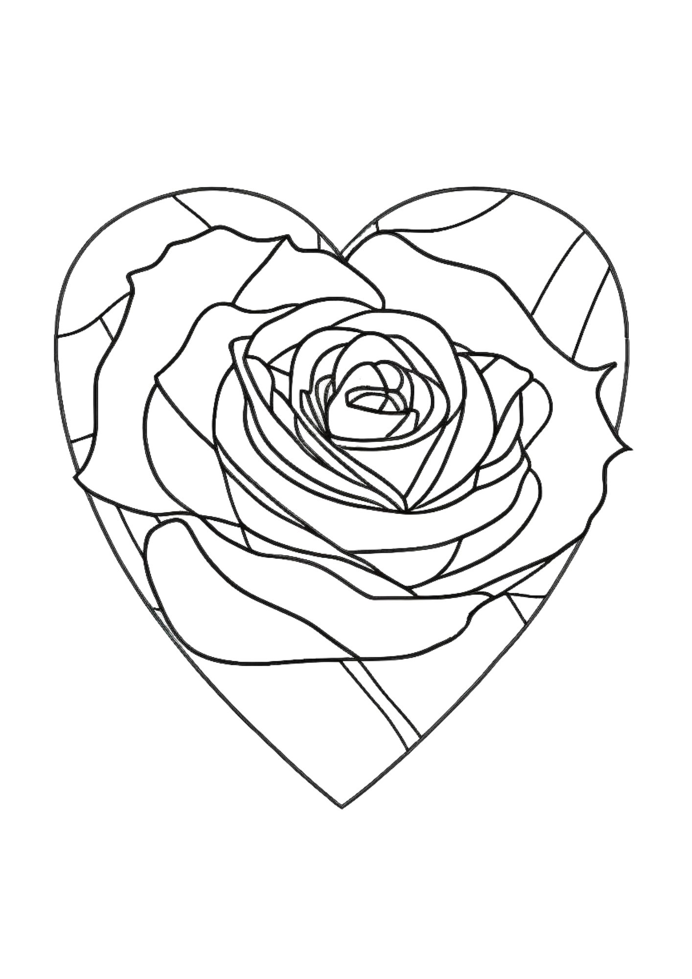 Free printable roses coloring pages for adults and kids