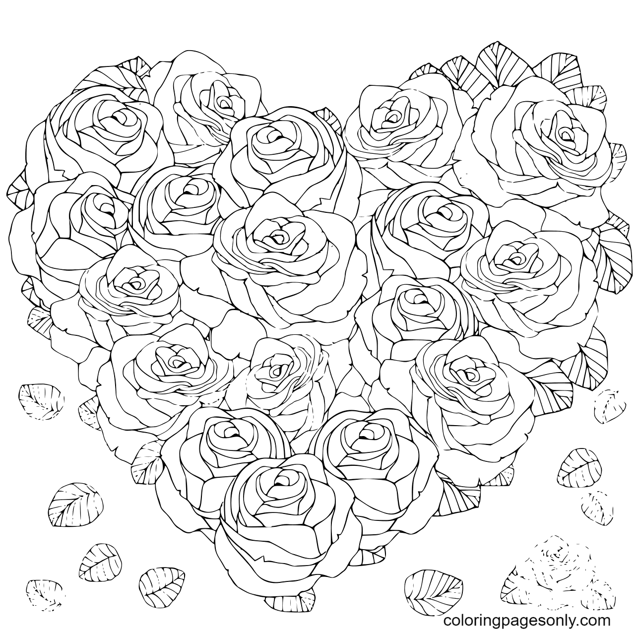 Heart coloring pages printable for free download