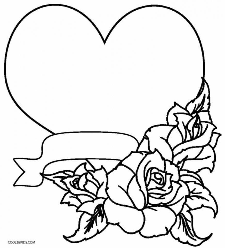 Get this printable roses coloring pages for adults online