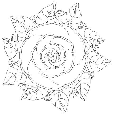 Rose mandala mandalas para colorear mandalas mandalas flores