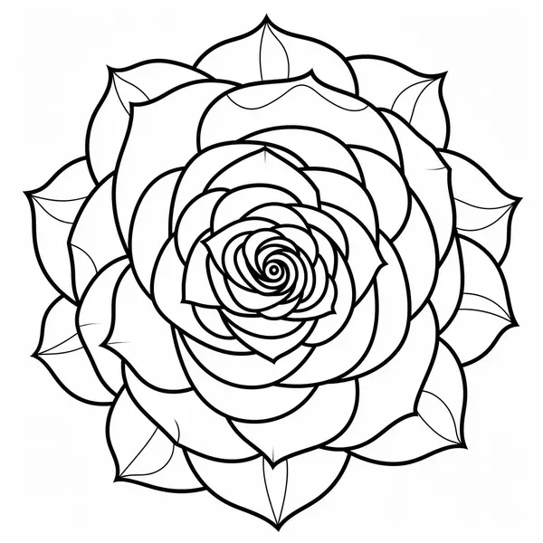 Ðï beautiful rose mandala