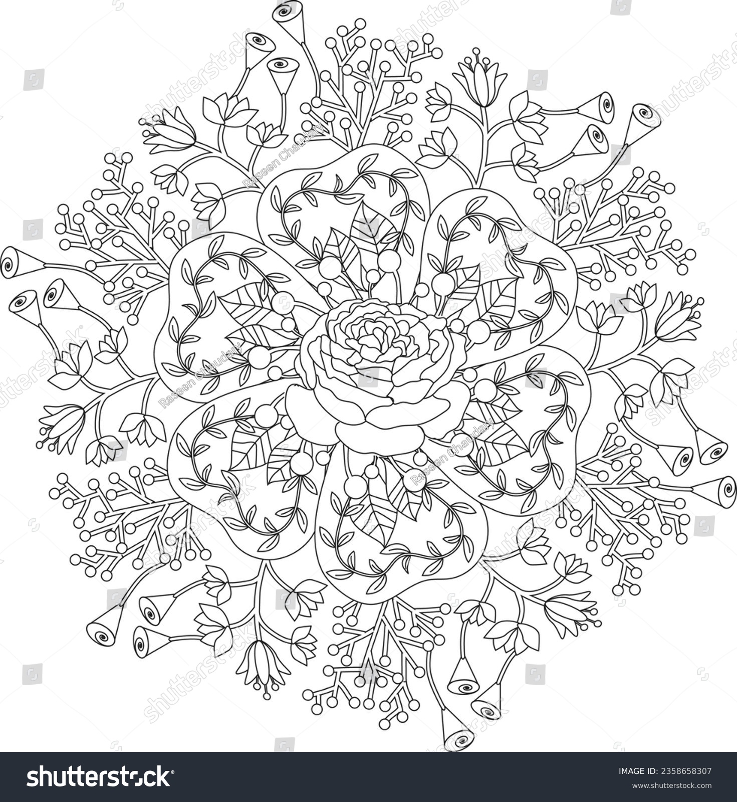 Mandala roses images stock photos d objects vectors