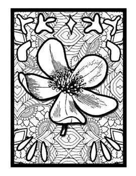 Flowers mindfulness mandala coloring pages printable coloring sheets pdf