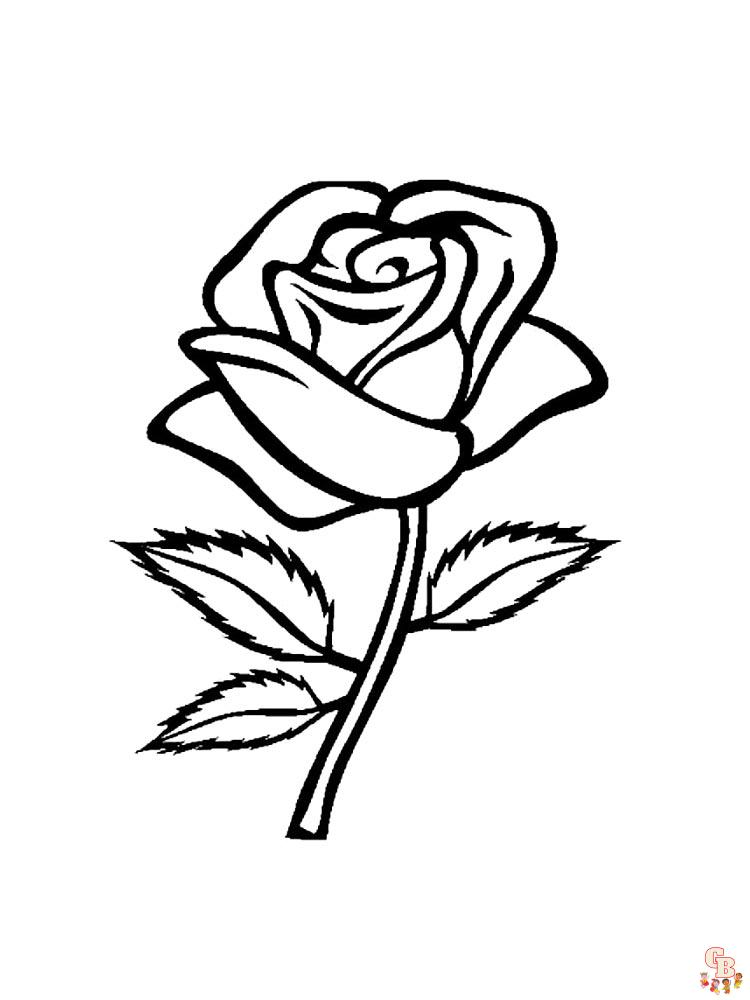 Color your world with rose coloring pages