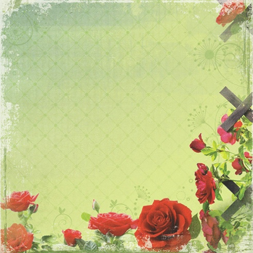 Rose garden x scrapbooking paper