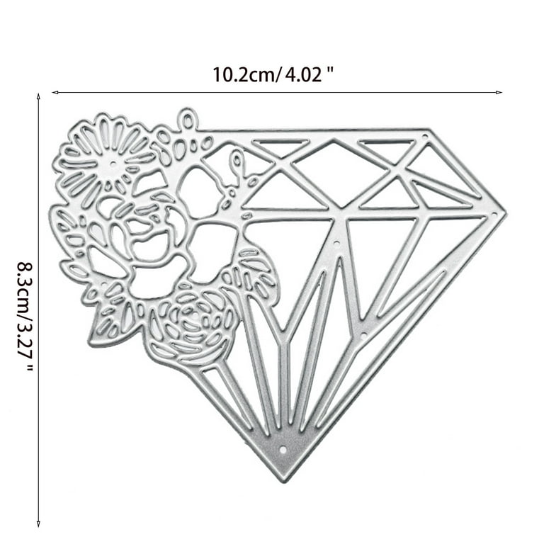 Rose diamond metal cutting dies stencil diy scrapbook album paper card template