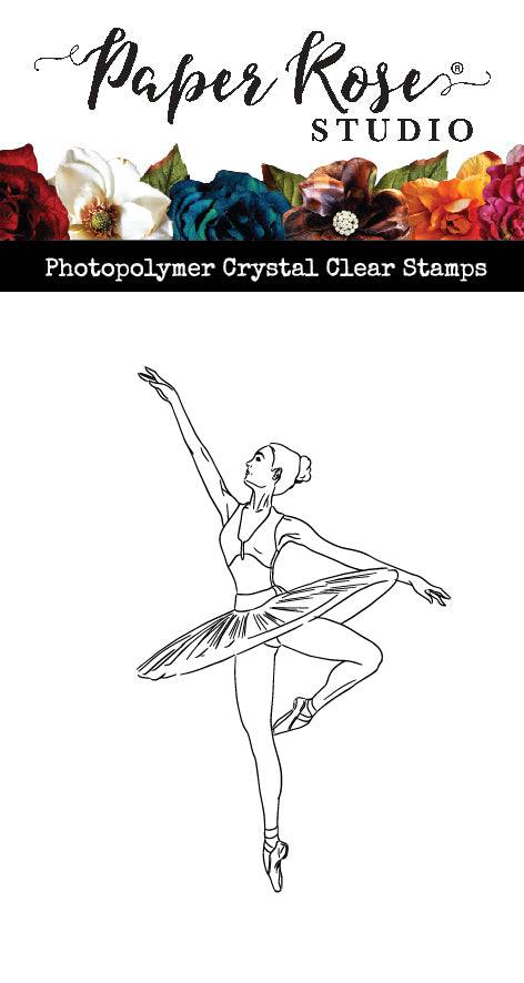 Ballerina clear stamp â paper rose studio