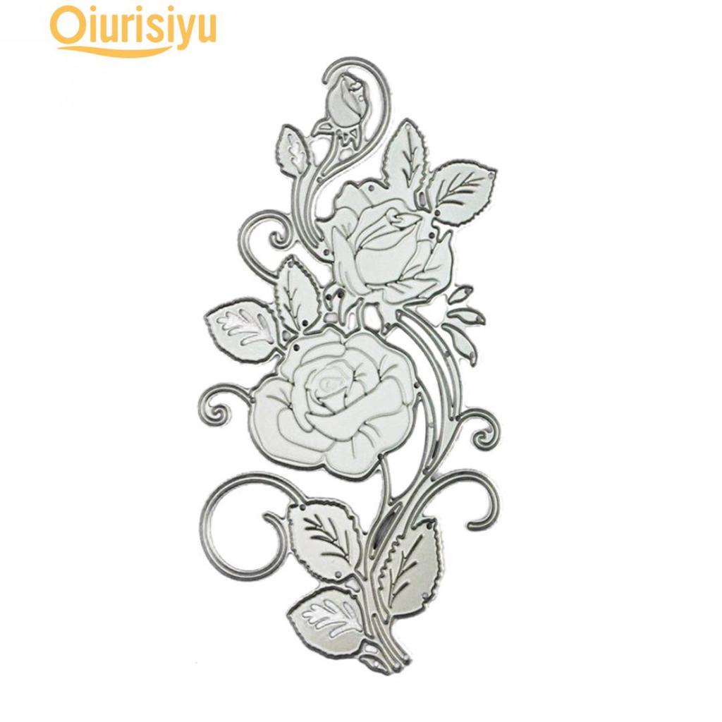 Cheap flower rose metal cutting dies handmade scrapbooking emboss paper cards album stencil cutting die