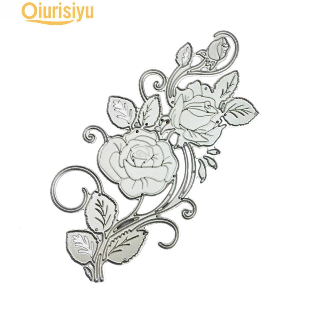 Cheap flower rose metal cutting dies handmade scrapbooking emboss paper cards album stencil cutting die