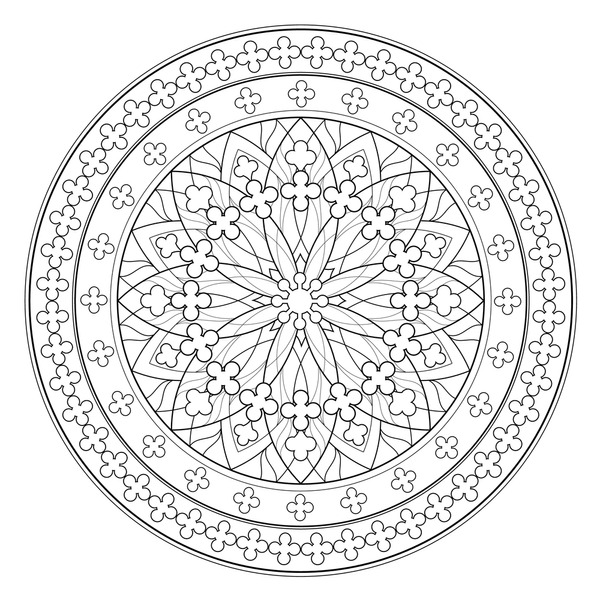 Thousand church mandala royalty