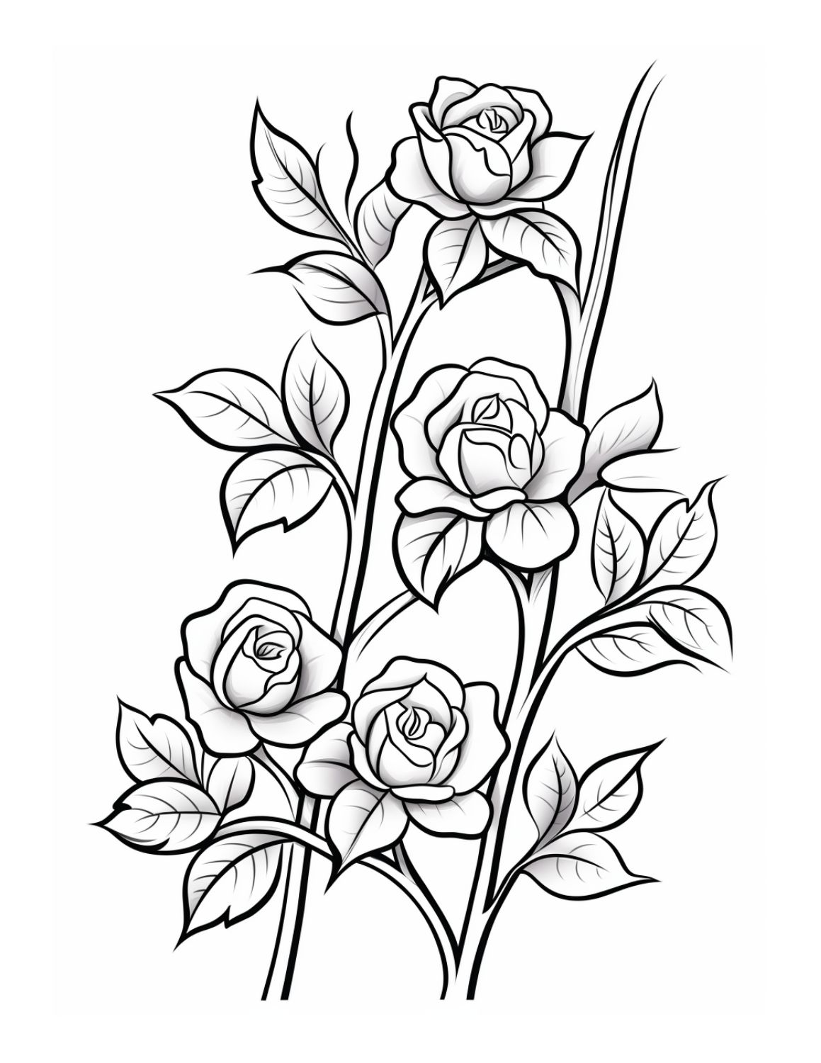 Free rose coloring pages for kids and adults to enjoy skip to my lou