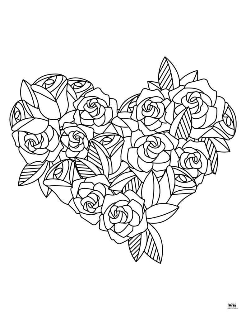 Heart coloring pages