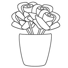 Top free printable beautiful rose coloring pages for kids