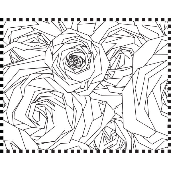 Coloring book roses â