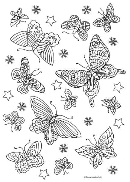 Turn butterfly and flower coloring pages for adults into stylish diy magnets â favoreads coloring club