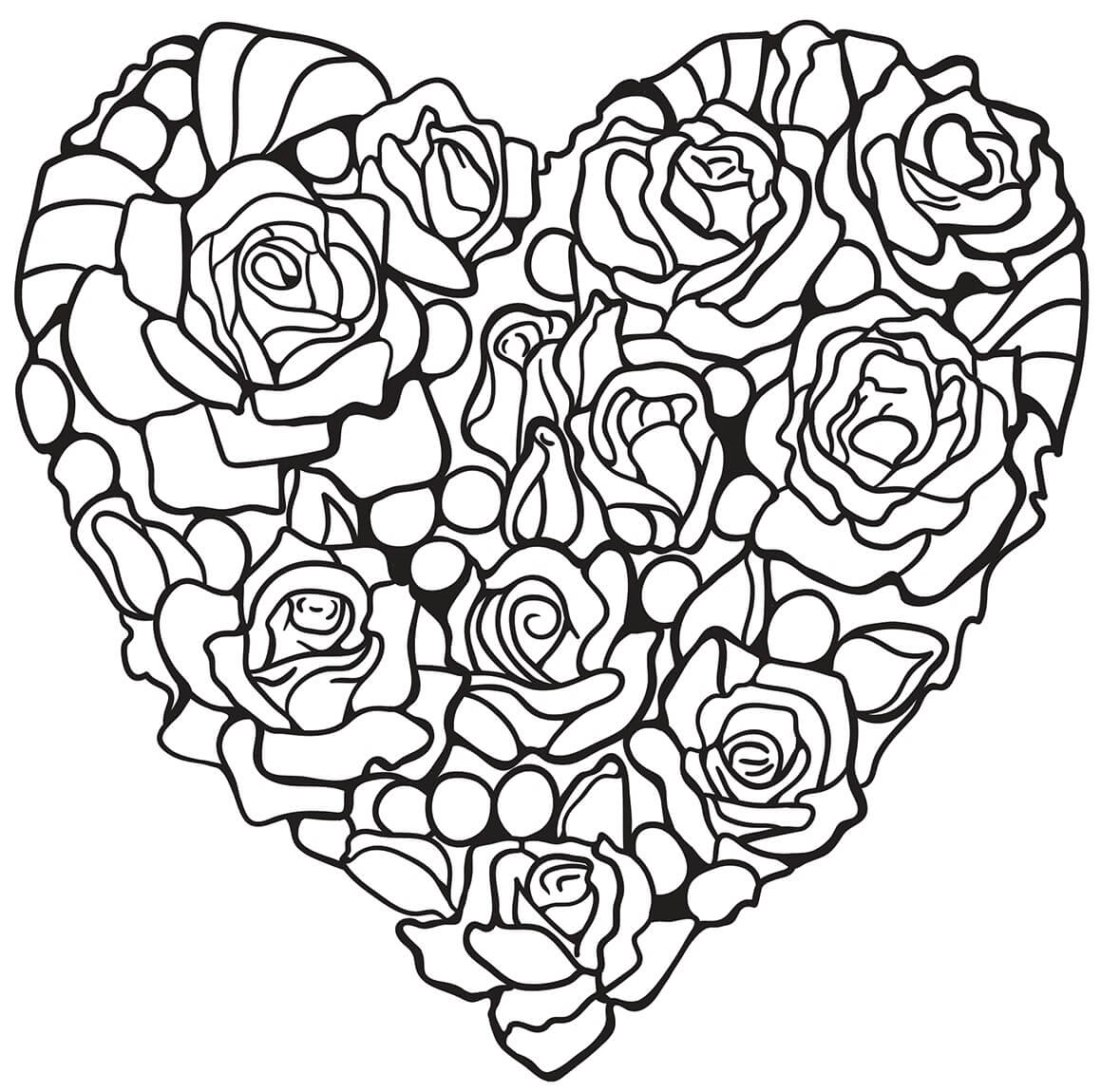 Rose coloring pages