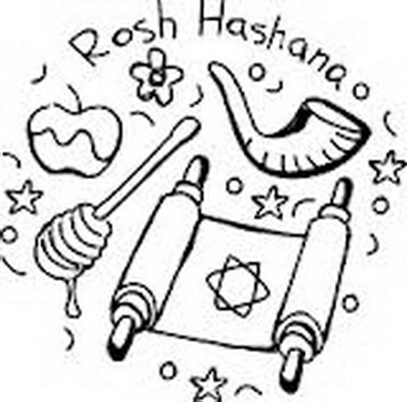 Rosh hashanah coloring pages printable for kids